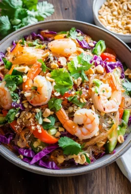 Thai Glass Noodle Salad with Peanut Dressing