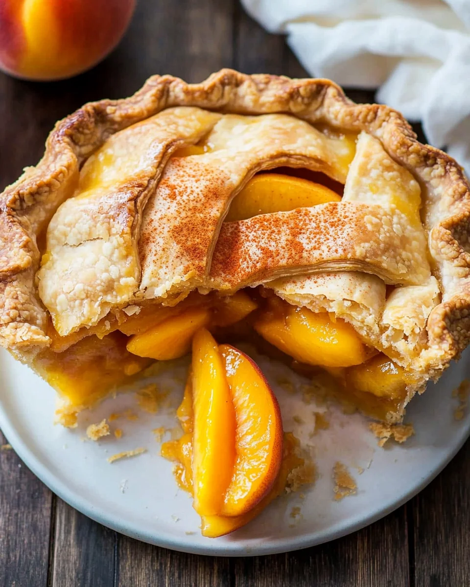 The Best Peach Pie
