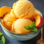 The Best Peach Sorbet Without Ice Cream Maker