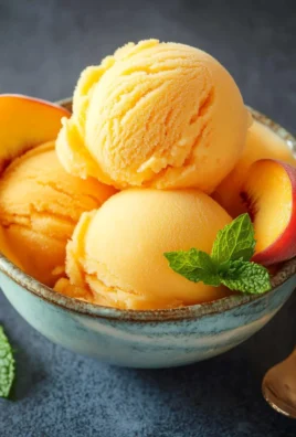 The Best Peach Sorbet Without Ice Cream Maker