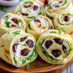 Turkey Cranberry Pinwheels