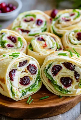 Turkey Cranberry Pinwheels