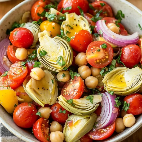 Tuscan Artichoke Tomato Salad