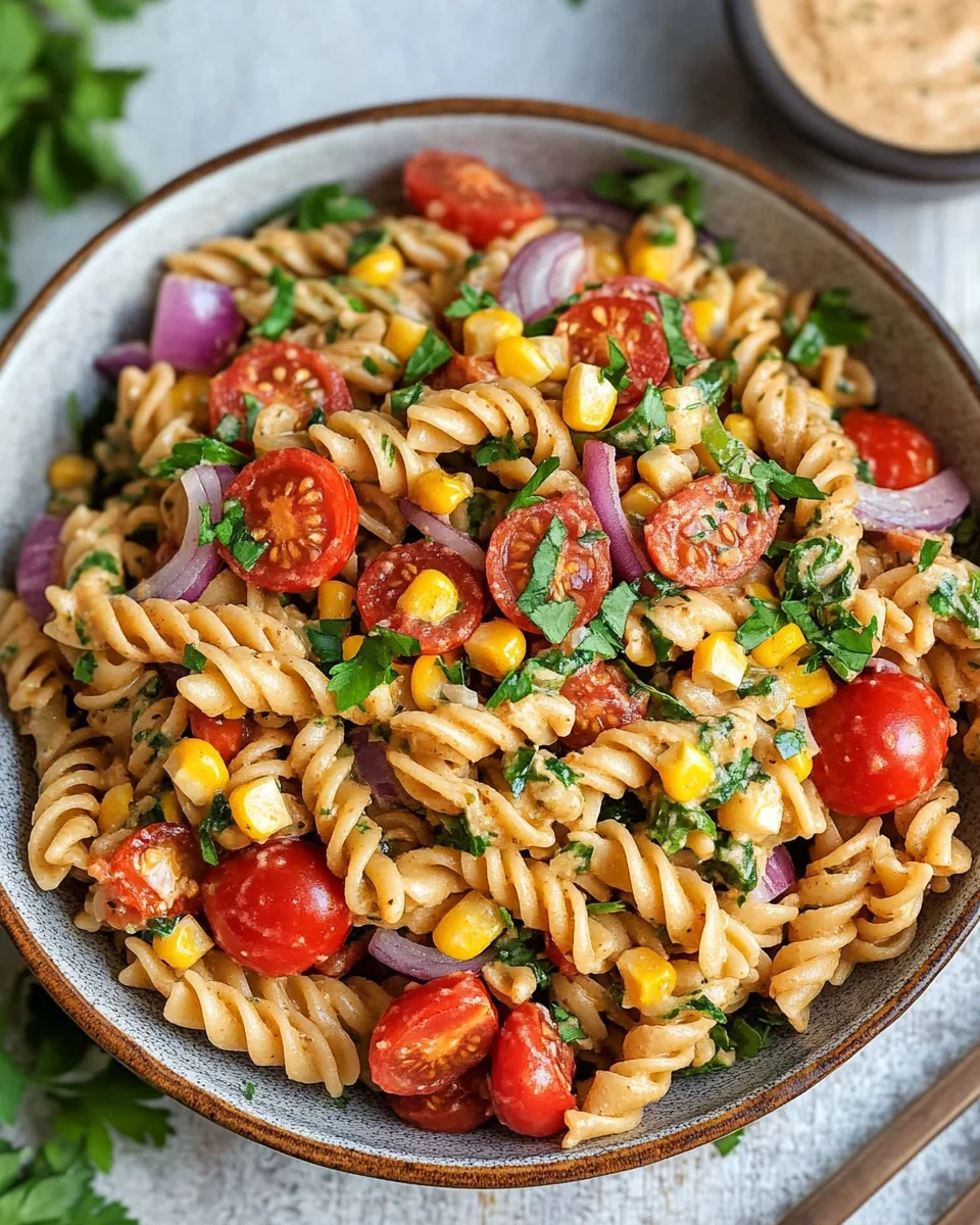 Vegan Southwest Pasta Salad Recipe