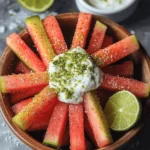 Watermelon Fries with Coconut Lime Dip | Healthy Summer Snack!